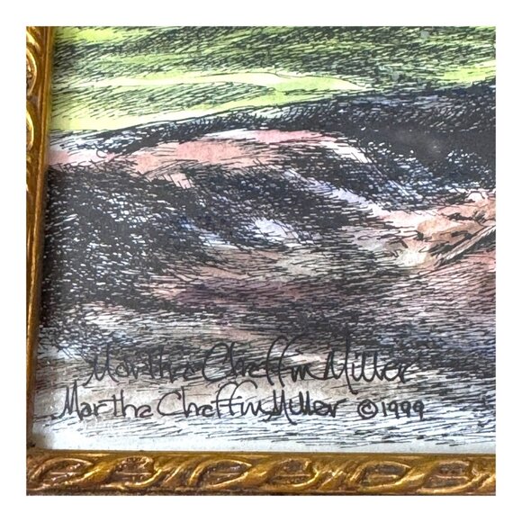 Gold Frame Longwood Mansion Art Print Southern Architectural Masterpiece Signed - Picture 4 of 14